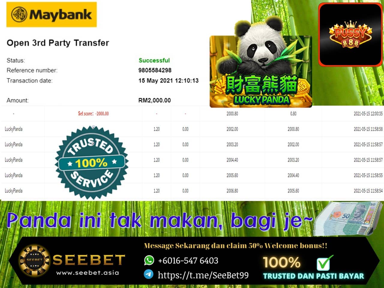 Pussy888 Jackpot Easy Win